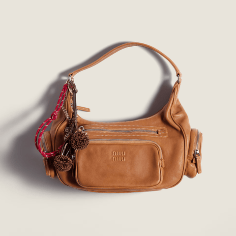 Miu Miu Pocket Shoulder Bag Brown - BEAUTY BAR