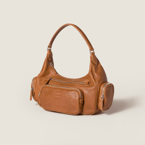 Miu Miu Pocket Shoulder Bag Brown - BEAUTY BAR