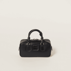 Miu Miu Regular Arcadie Leather Bag Black