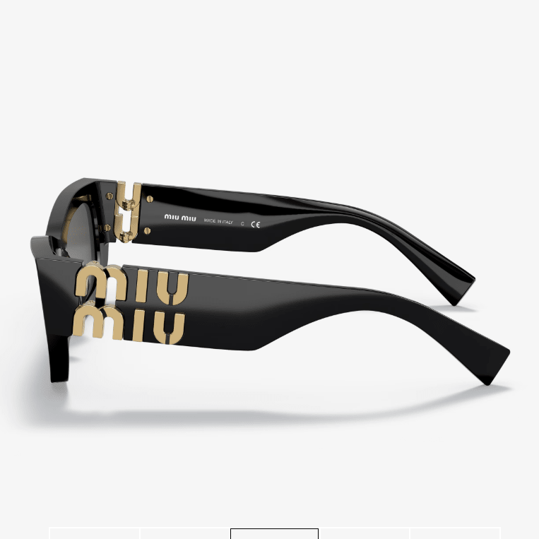 Miu Miu Runway Frame Black Lenses Grey 2