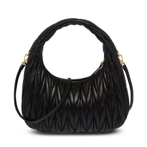 Miu Miu Small Miu Wander Black Matelassé Bag - BEAUTY BAR