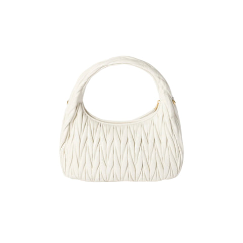 Miu Miu Small Miu Wander Off White Matelassé Bag - BEAUTY BAR