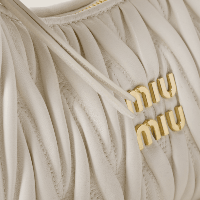 Miu Miu Small Wander Quilted Nappa Leather Hobo Bag 5