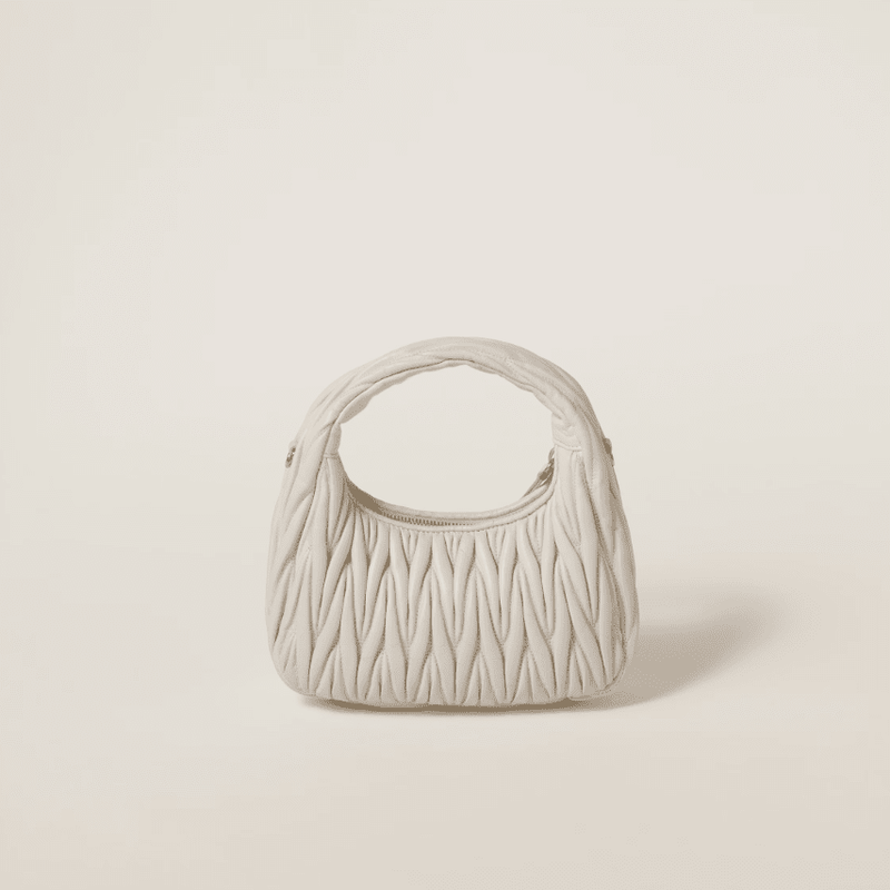 Miu Miu Small Wander Quilted Nappa Leather Hobo Bag 3