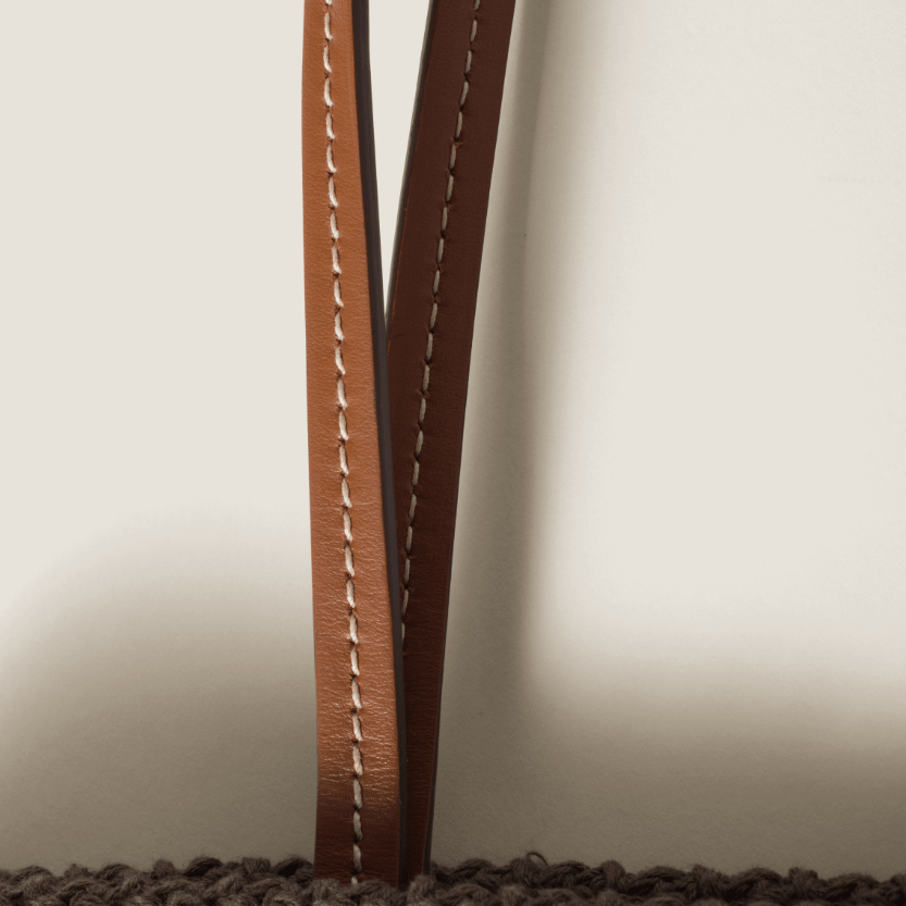 Miu Miu Striped Crochet Tote Bag – Grey 7