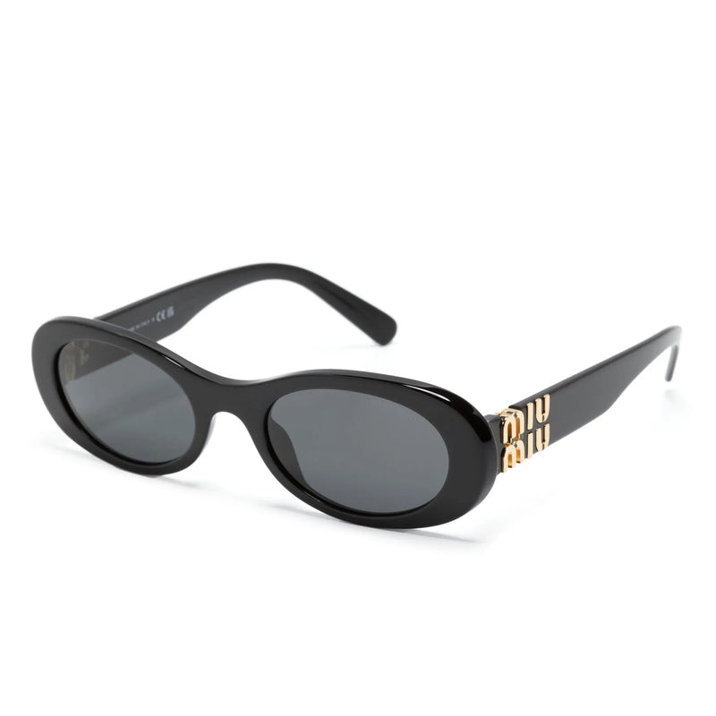 Miu Miu Sungglasses Oval Framed Black