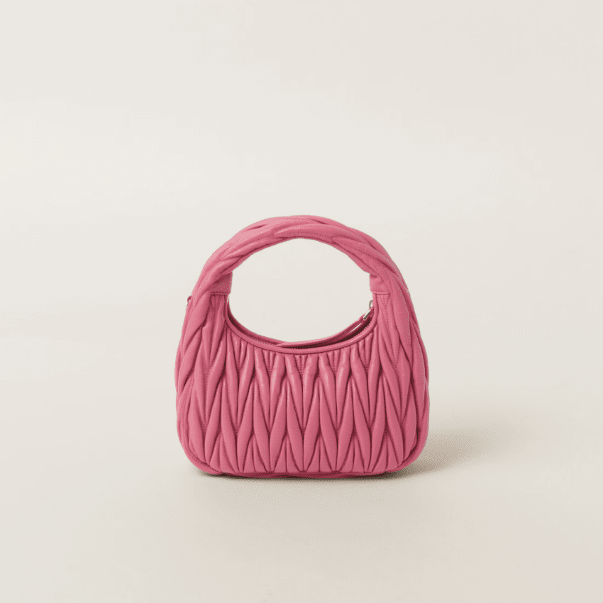 Miu Miu Wander Quilted Nappa Leather Hobo Bag 2
