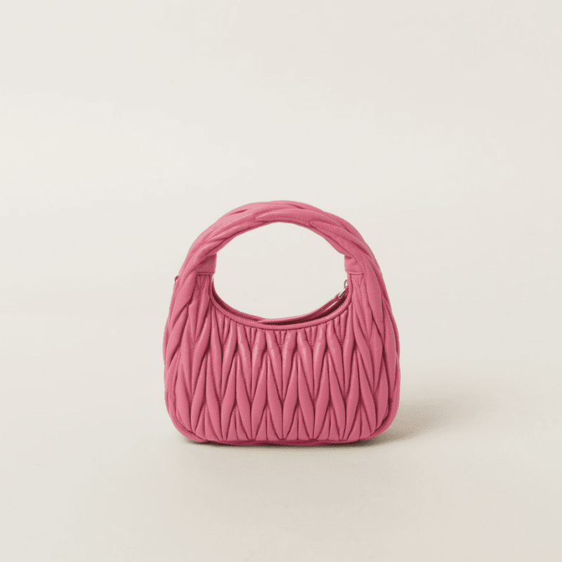 Miu Miu Wander Quilted Nappa Leather Hobo Bag 2