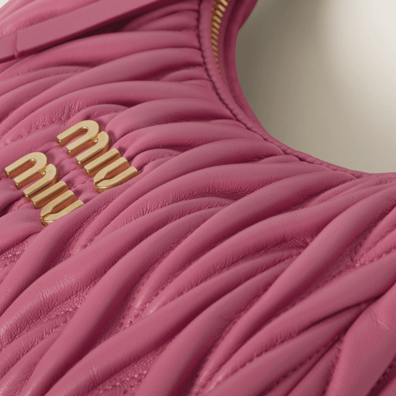 Miu Miu Wander Quilted Nappa Leather Hobo Bag 5