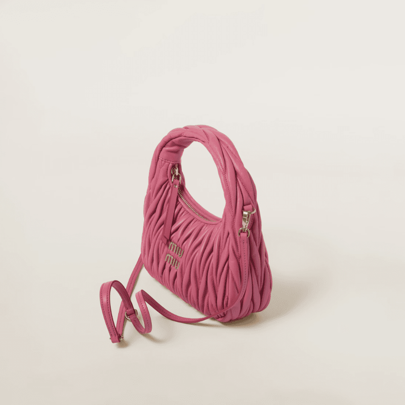 Miu Miu Wander Quilted Nappa Leather Hobo Bag 3