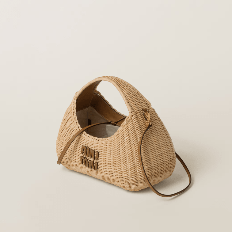 Miu Miu Wander Wicker Handbag 2