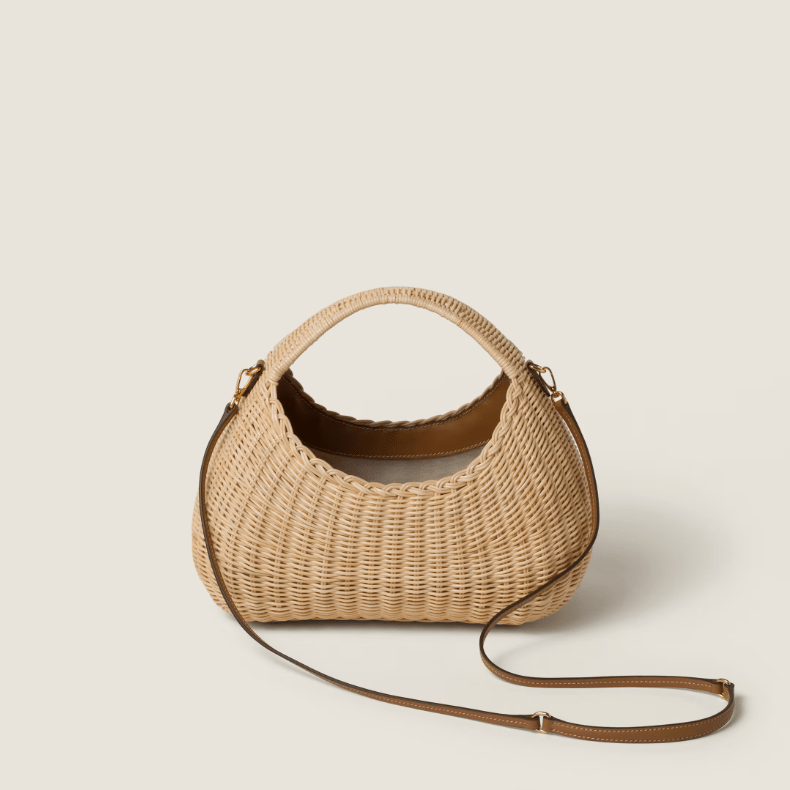 Miu Miu Wander Wicker Handbag 4