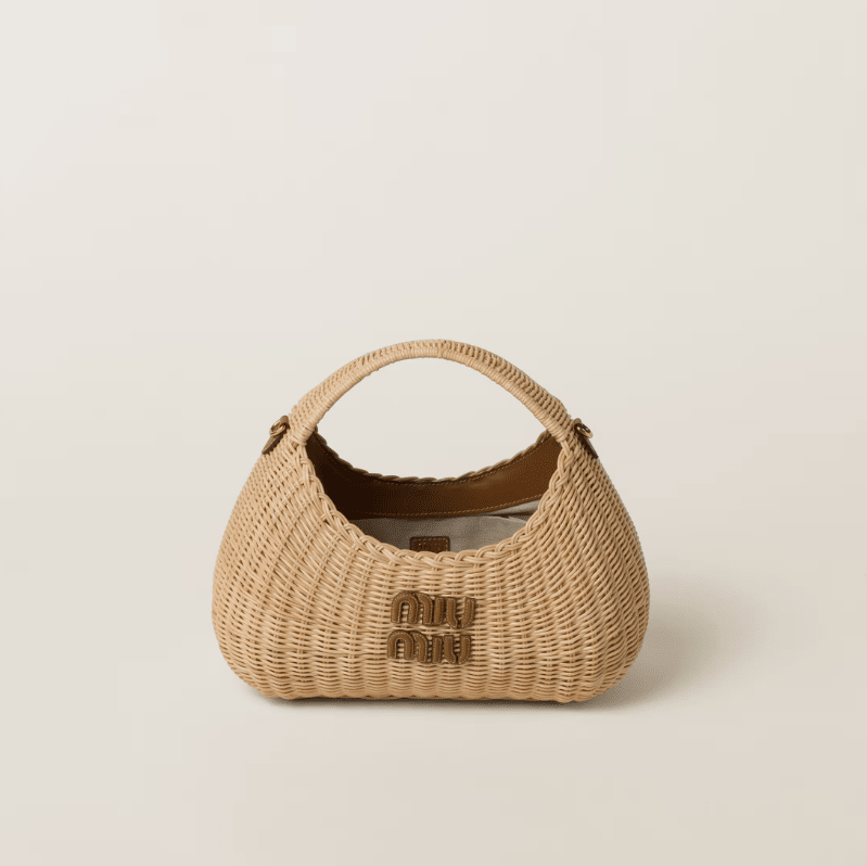 Miu Miu Wander Wicker Handbag 1