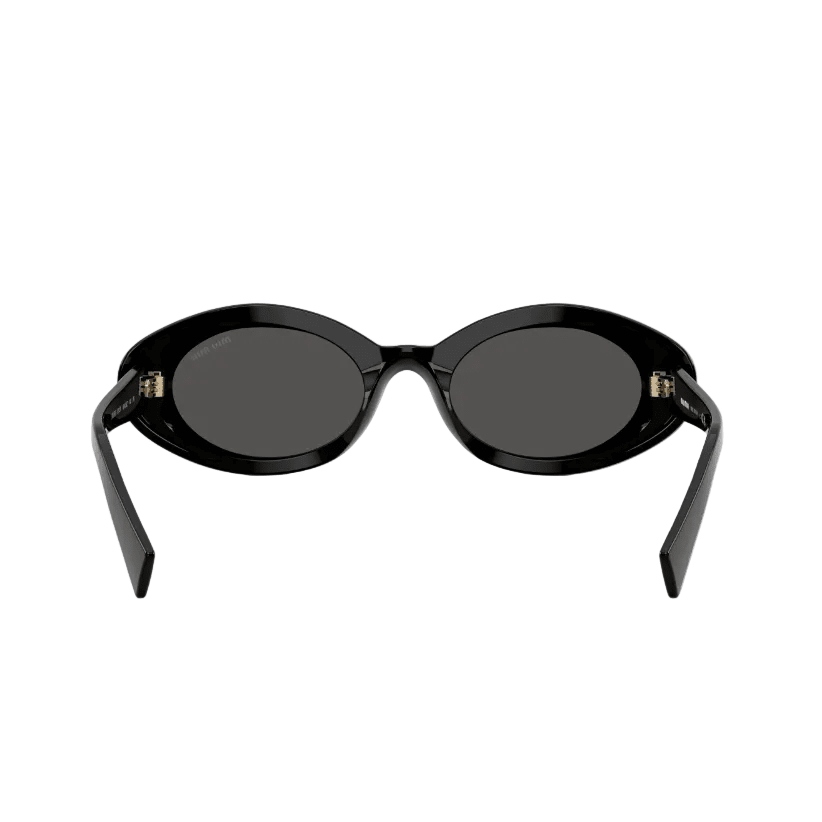 Miu Miu Women's Chunky Oval Sunglasses in Black 4