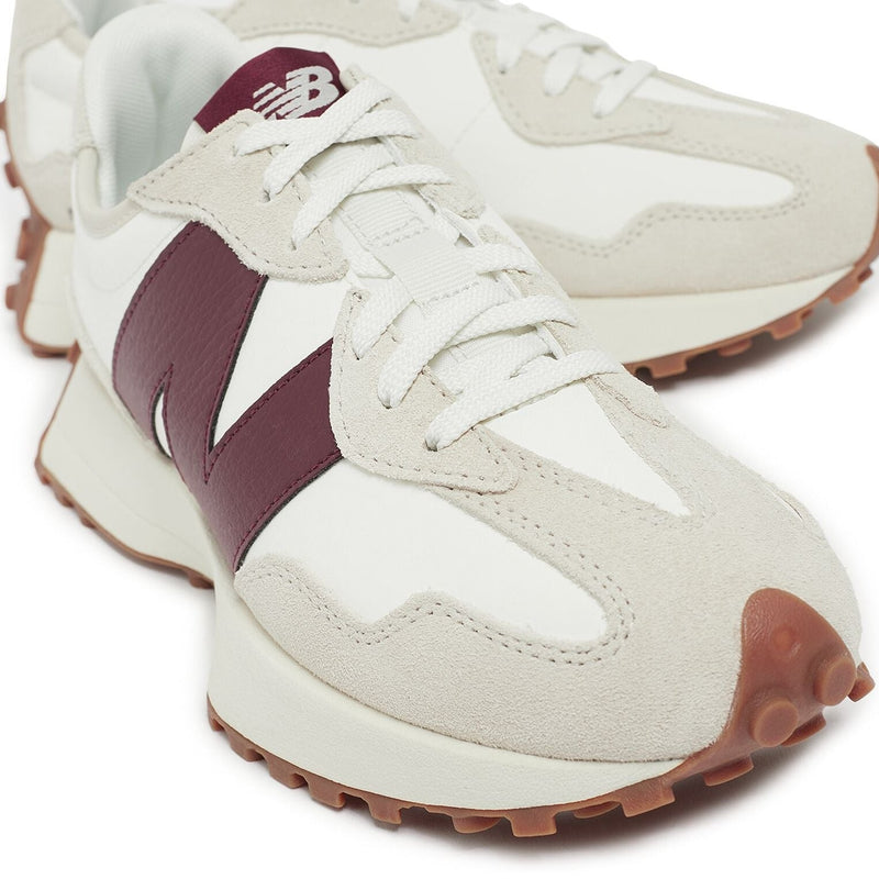 New Balance 327 White Dark Red 2