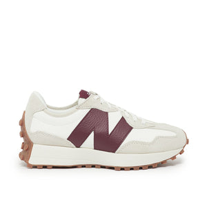 New Balance 327 White Dark Red