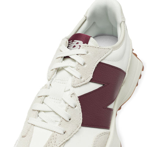 New Balance 327 White Dark Red - BEAUTY BAR