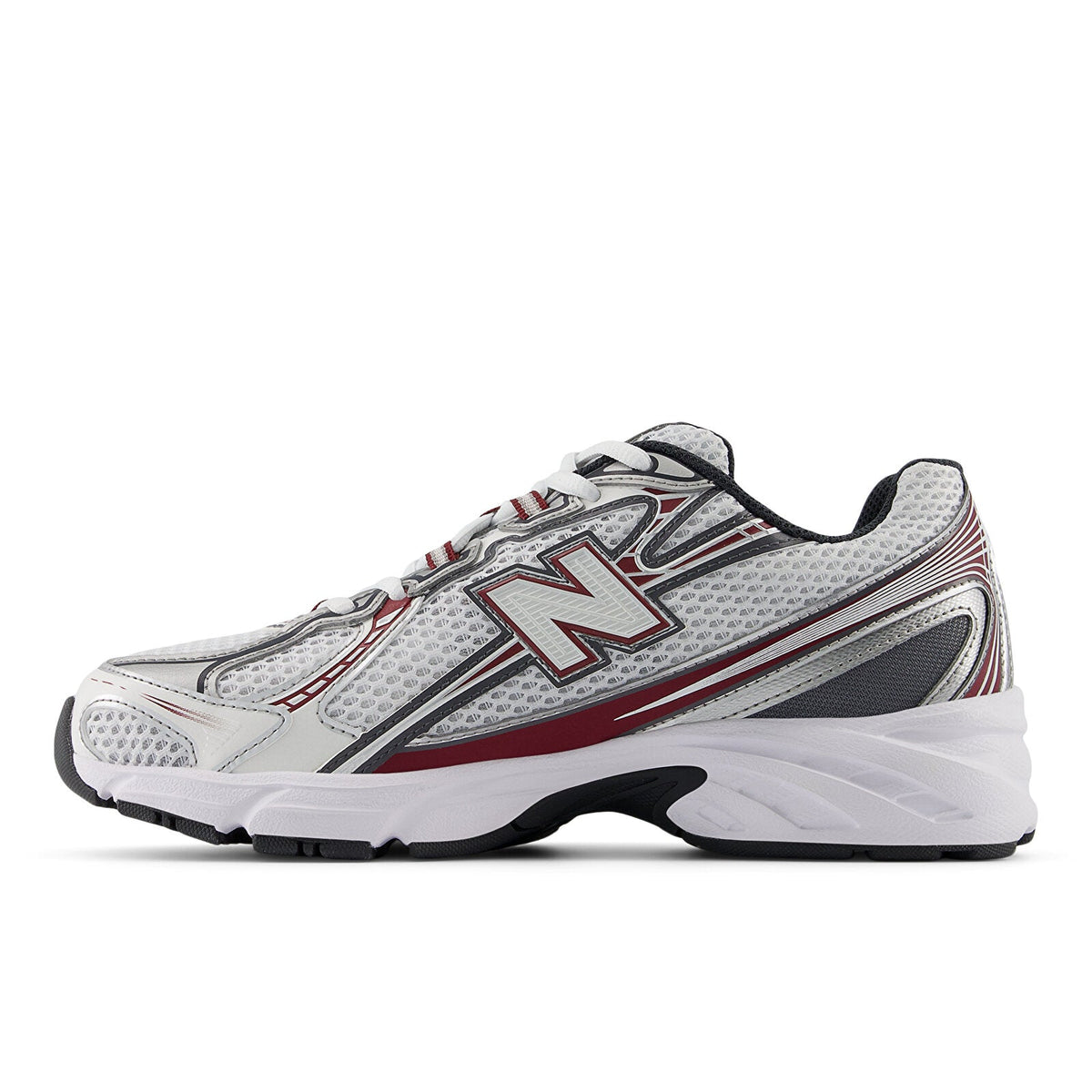 New Balance 740 White Unisex Shoes Red Castlerock 4