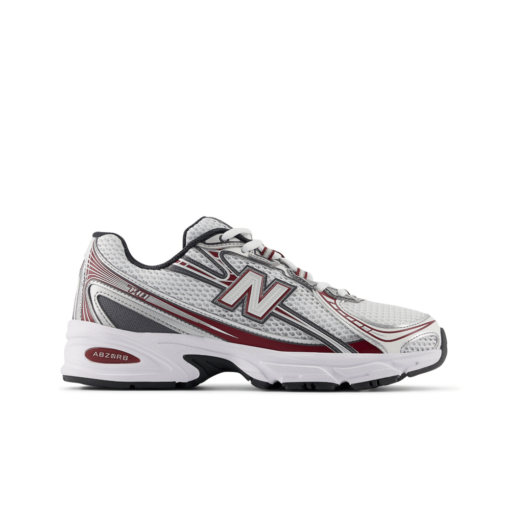 New Balance 740 White Unisex Shoes Red Castlerock 1