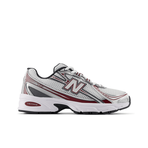 New Balance 740 White Unisex Shoes Red Castlerock