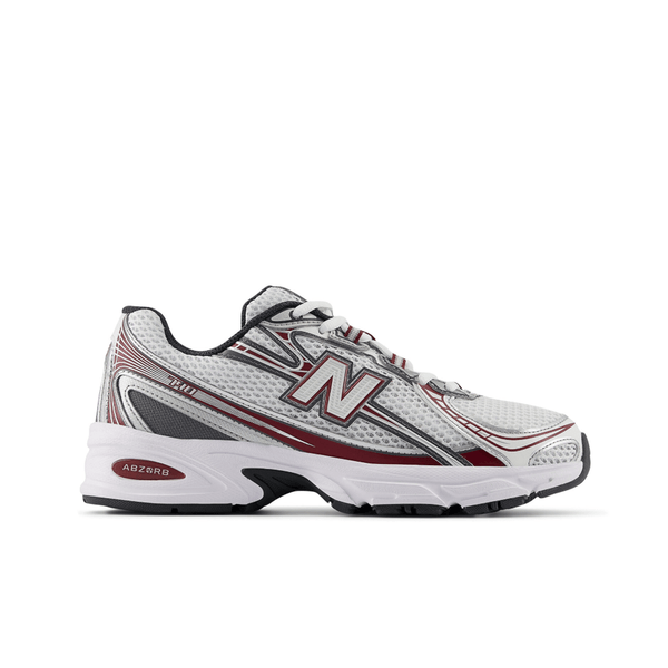 New Balance 740 White Unisex Shoes Red Castlerock