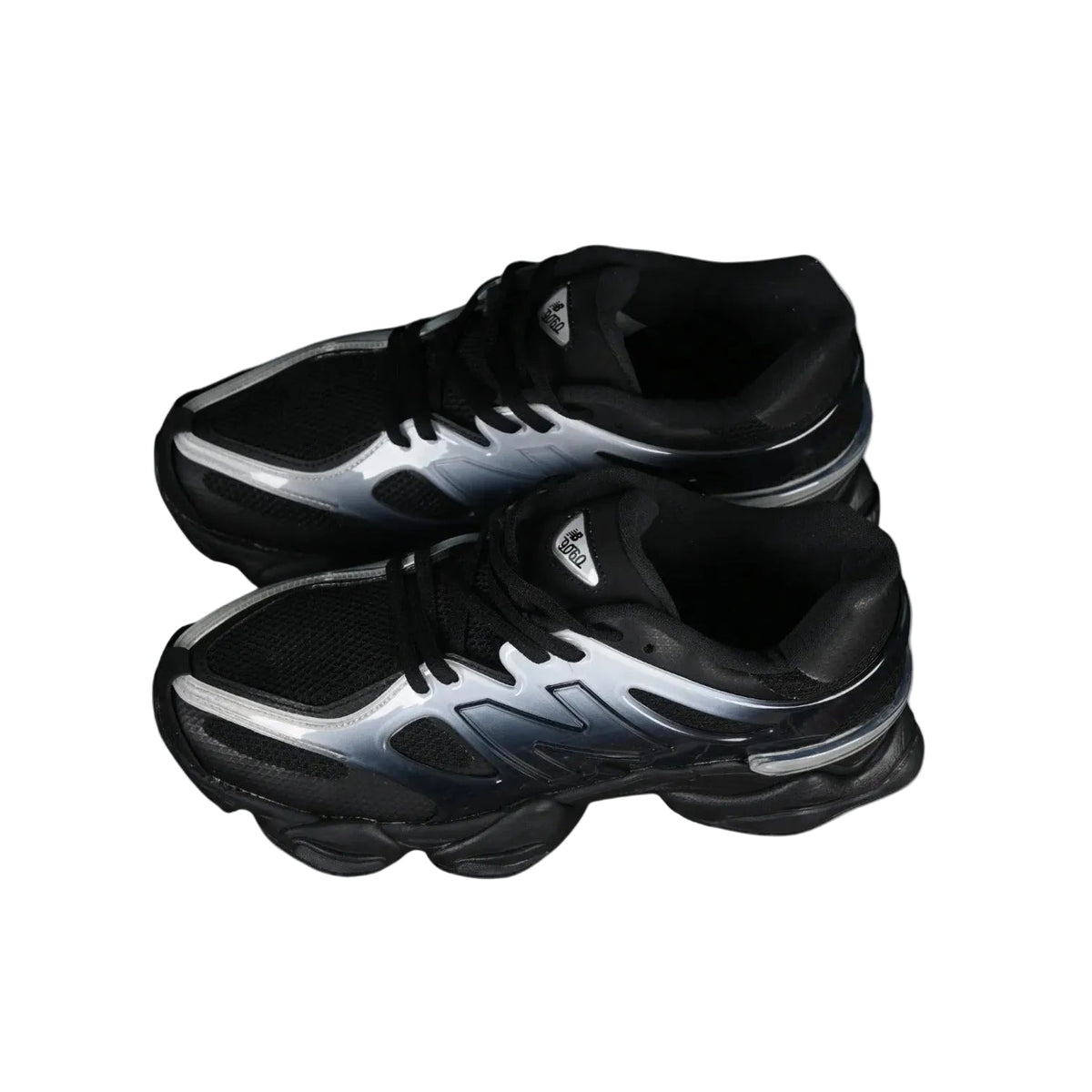 New Balance Silver Metallic Black Sports Sneaker 5