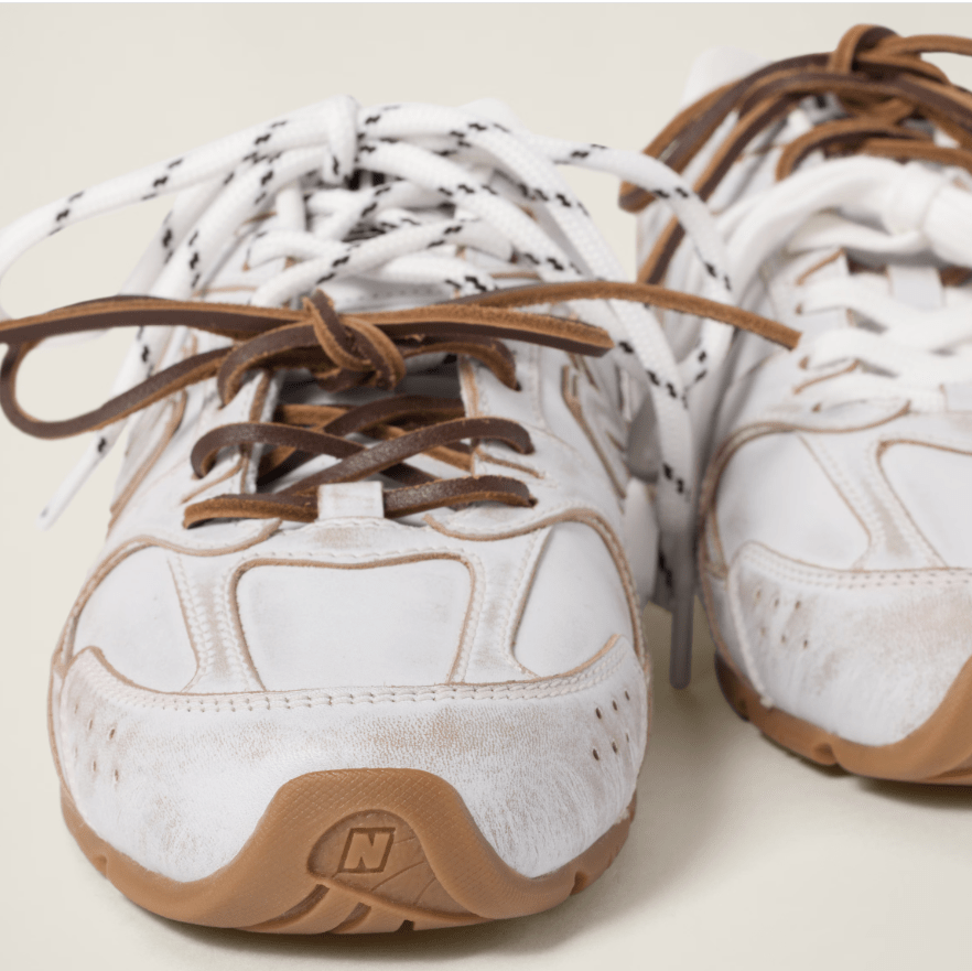 New Balance X Miu Miu 530 SL Leather Sneakers White 4