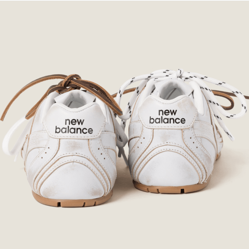 New Balance X Miu Miu 530 SL Leather Sneakers White 3