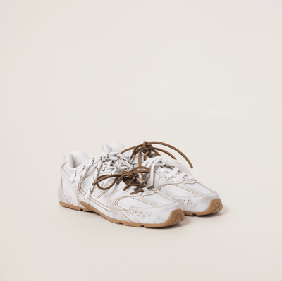 New Balance X Miu Miu 530 SL Leather Sneakers White - BEAUTY BAR
