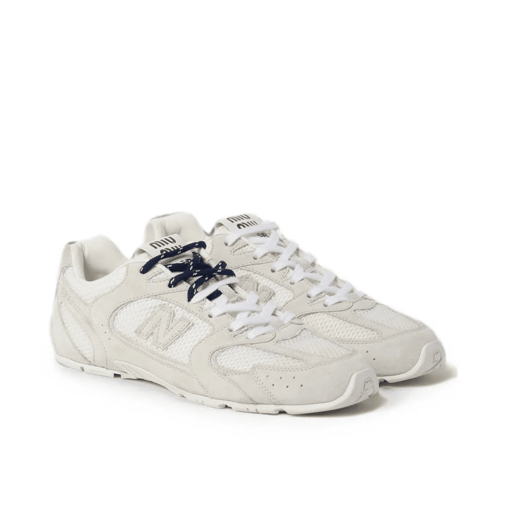 New Balance x Miu Miu 530 SL Suede And Mesh Sneakers Grey 1