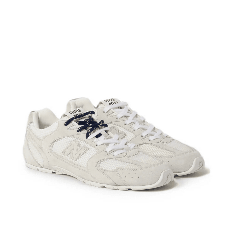 New Balance x Miu Miu 530 SL Suede And Mesh Sneakers Grey