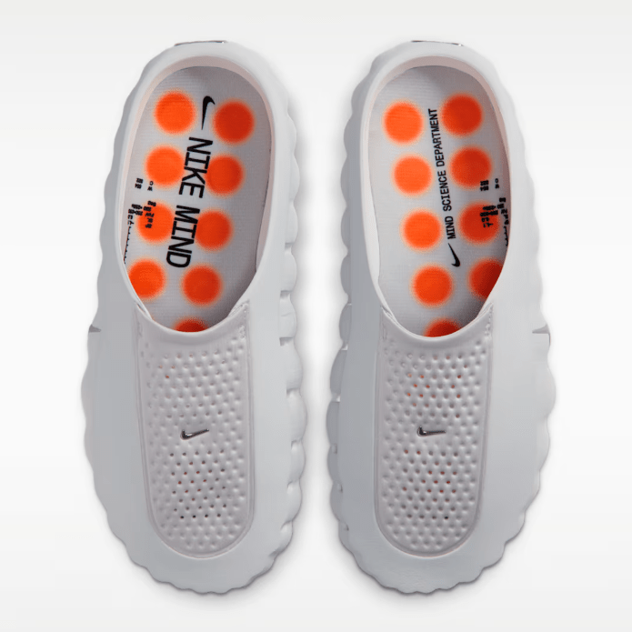 Nike Mind 001 Unisex Bregame Mules Grey 6