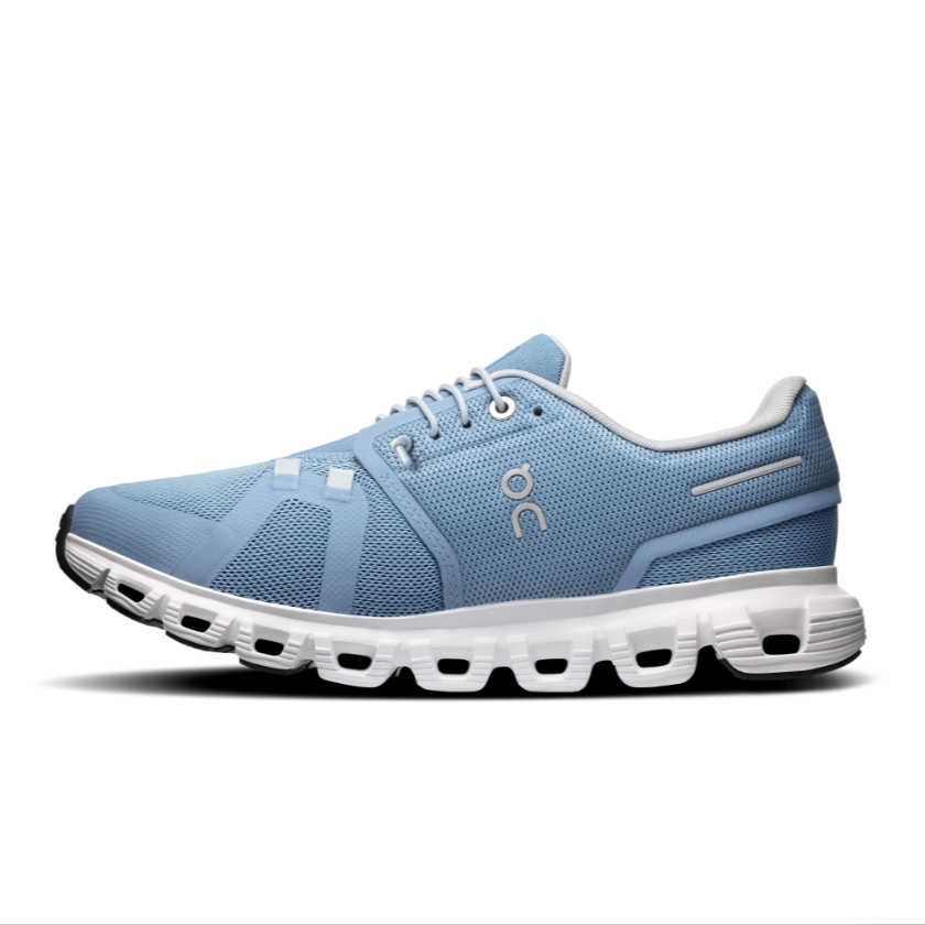 On Running Cloud 6 Chambray | White 3