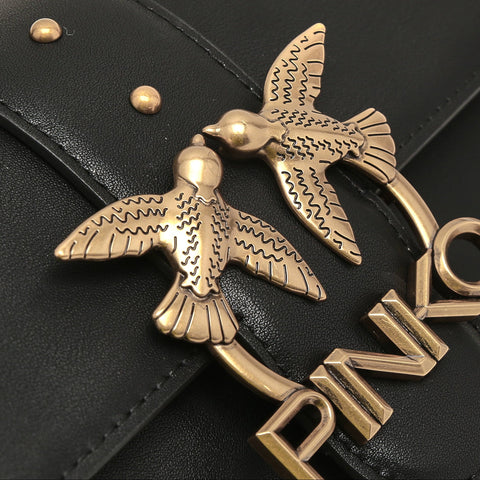 Pinko Leather Shoulder Bag Love Mini Icon - BEAUTY BAR