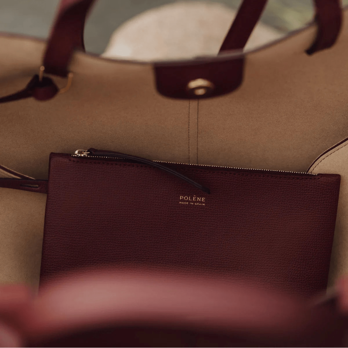 Polène Cyme Mini Edition Textured Black Cherry 5