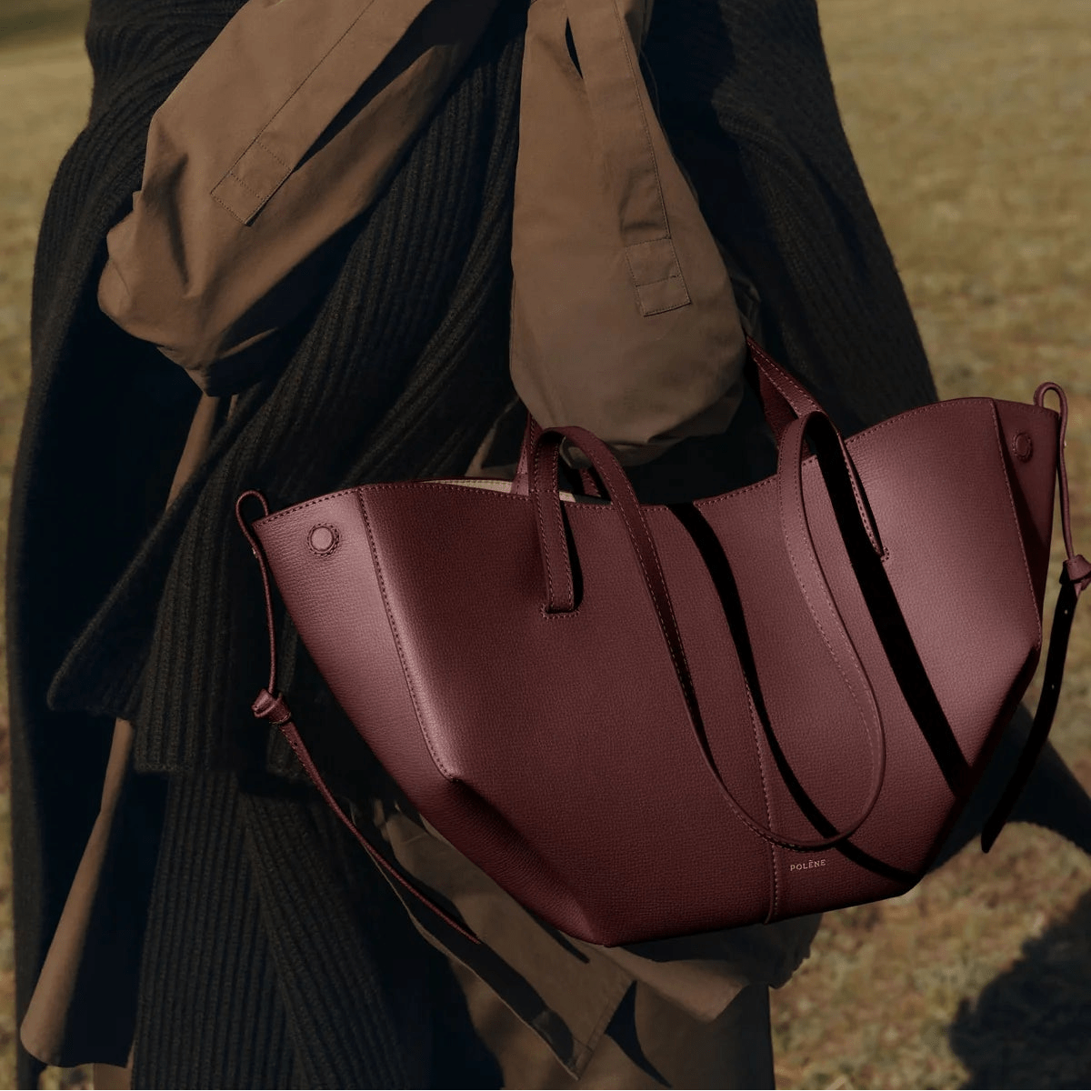 Polène Cyme Mini Edition Textured Black Cherry 4