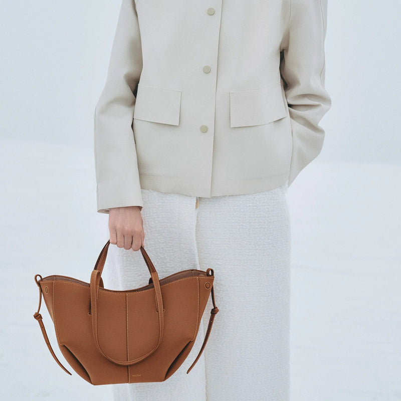 Polène Cyme Mini Edition Textured Camel 2