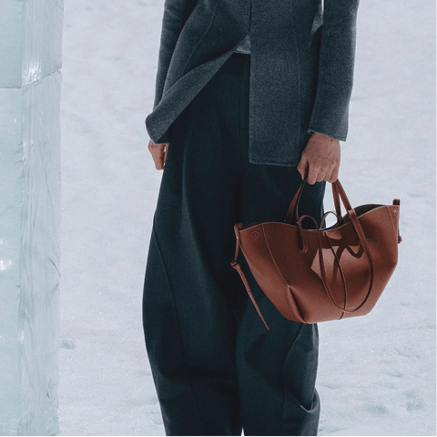 Polène Cyme Mini Edition Textured Cognac - BEAUTY BAR