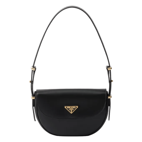 Prada Arqué Leather Shoulder Bag - BEAUTY BAR