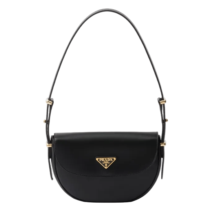 Prada Arqué Leather Shoulder Bag