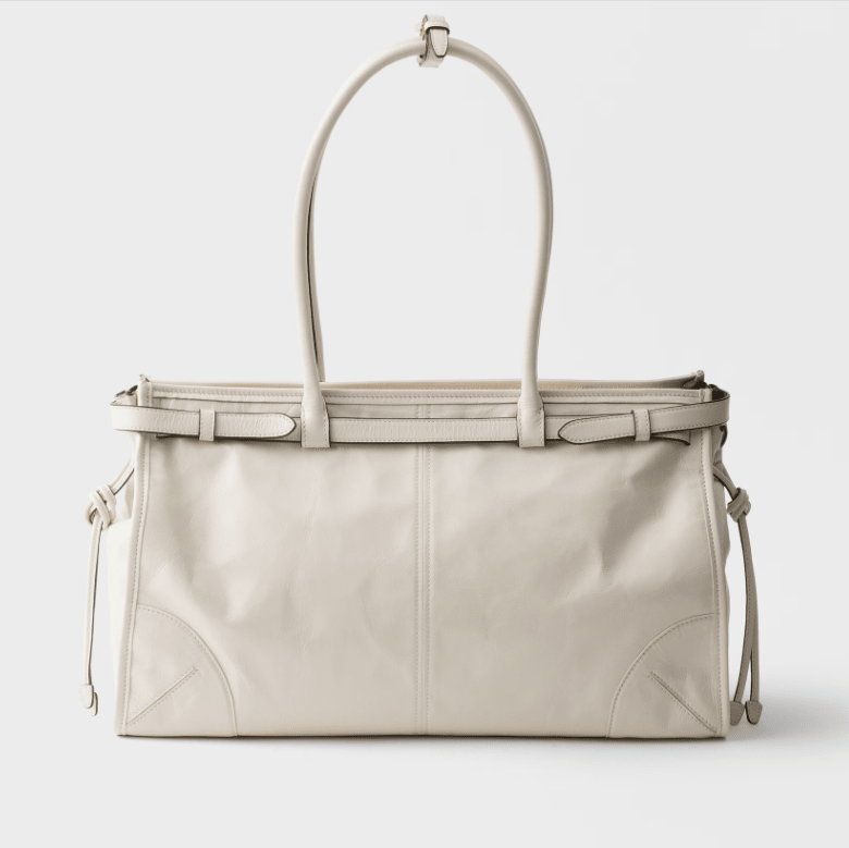 Prada Bonnie Large Leather Handbag 2