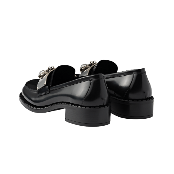 Prada Leather Metal Loafers 6