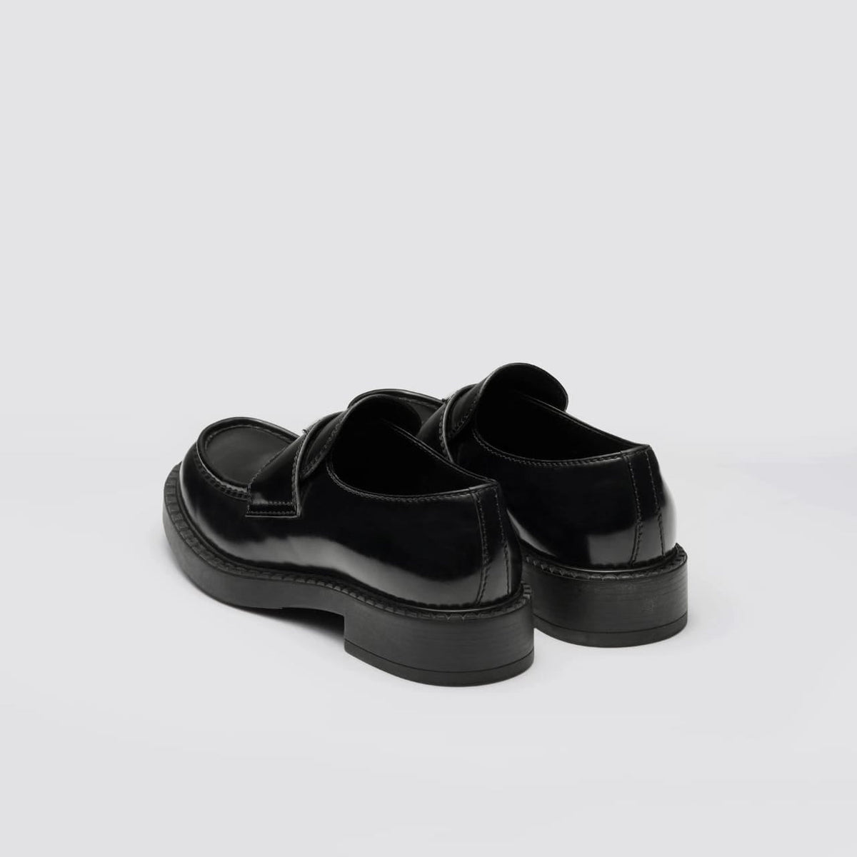 Prada Chocolate Leather Loafers 3