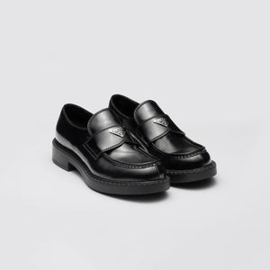 Prada Chocolate Leather Loafers