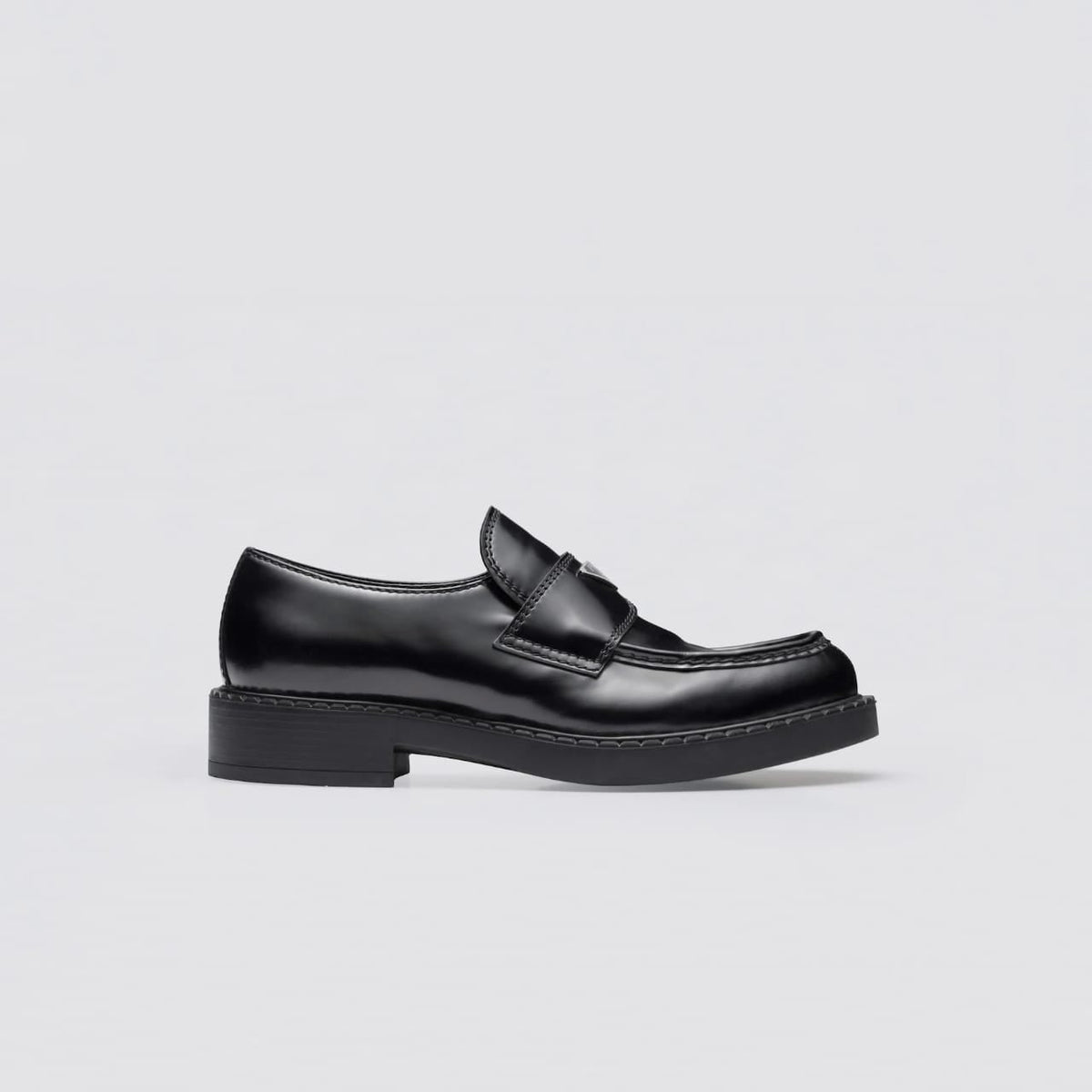 Prada Chocolate Leather Loafers 2