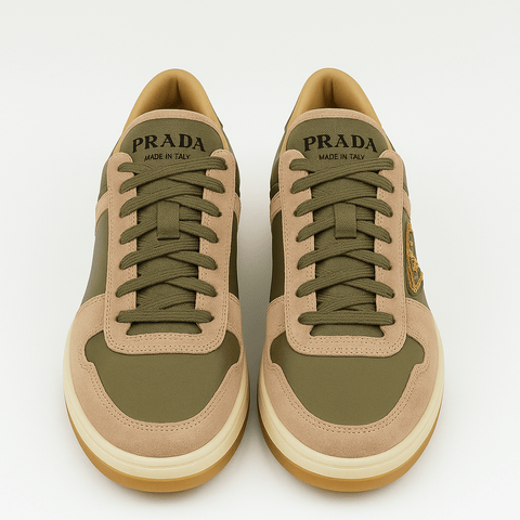 Prada Downtown Suede Sneakers - BEAUTY BAR