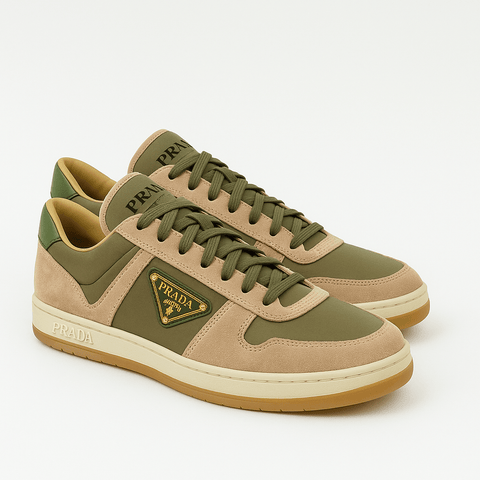 Prada Downtown Suede Sneakers - BEAUTY BAR