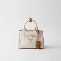 Prada Jardinière Mini Linen Blend Bag