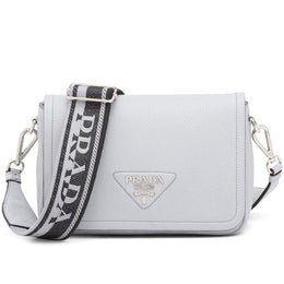 Prada Leather Off White Shoulder Bag