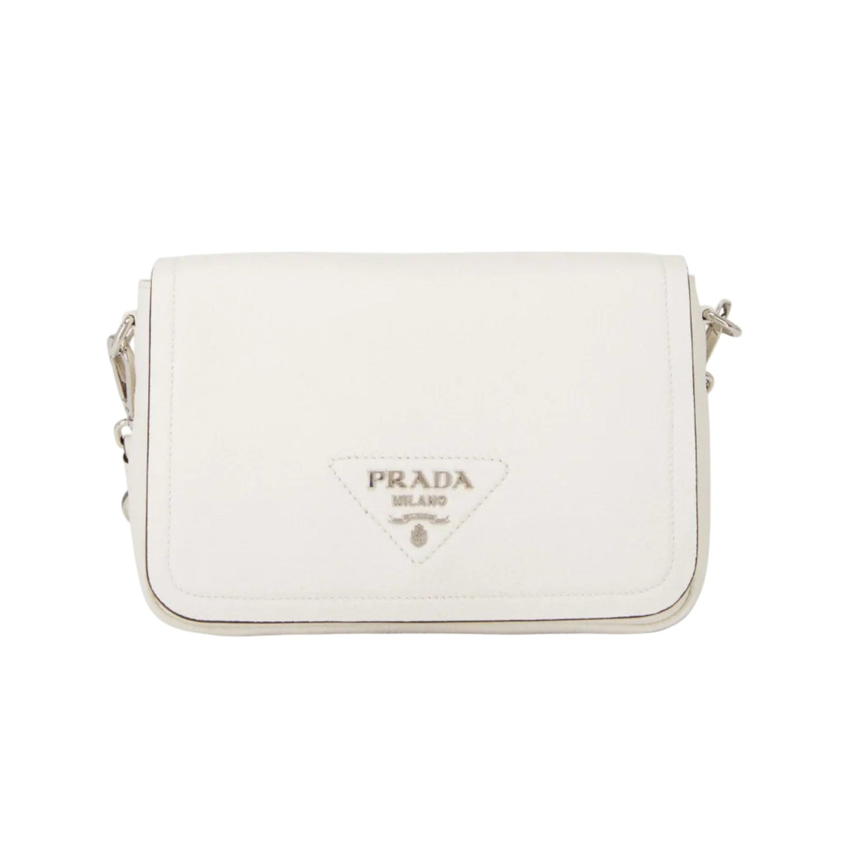 Prada Leather White Shoulder Bag 2